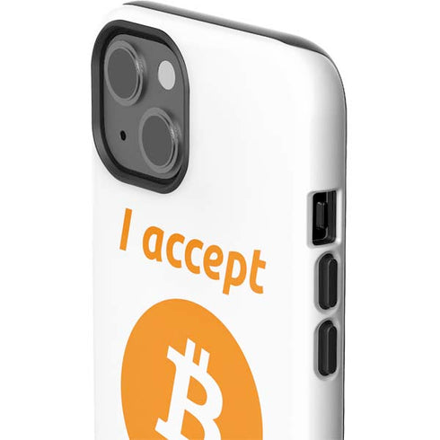 I Accept Bitcoin iPhone 14 Plus Impact Case