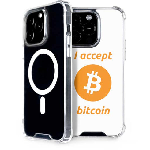 I Accept Bitcoin iPhone 14 Pro MagSafe Case