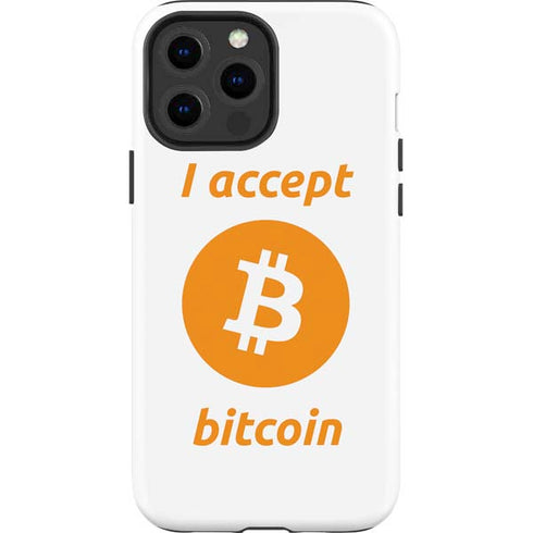 I Accept Bitcoin iPhone 15 Pro Max Impact Case