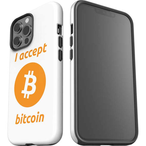 I Accept Bitcoin iPhone 14 Pro Max Impact Case