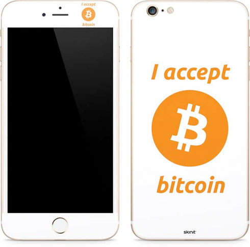 I Accept Bitcoin iPhone 6/6s Plus Skin