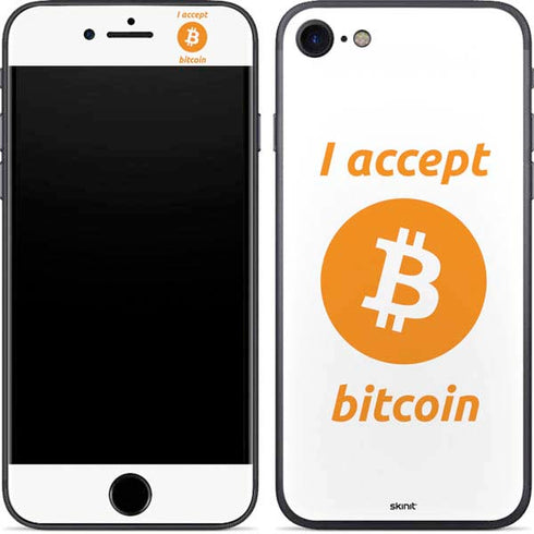I Accept Bitcoin iPhone 8 Skin