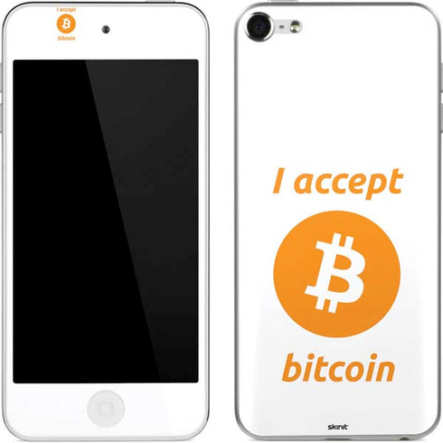 I Accept Bitcoin Apple iPod Skin