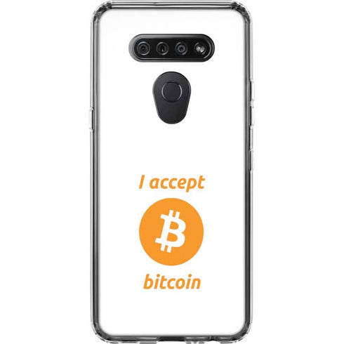 I Accept Bitcoin LG K51/Q51 Clear Case