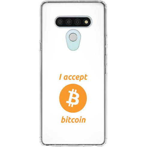I Accept Bitcoin LG Stylo 6 Clear Case