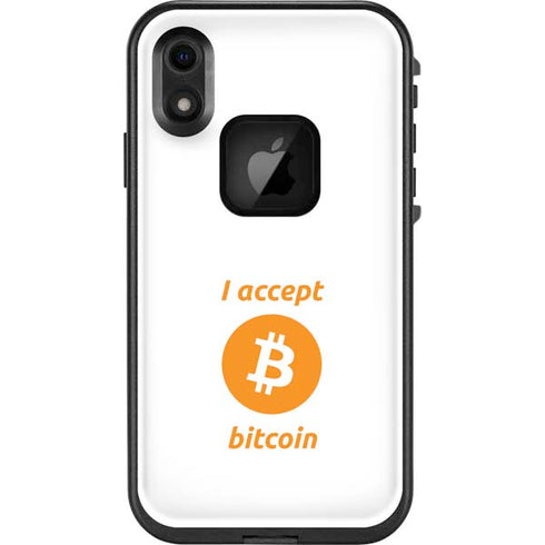 I Accept Bitcoin LifeProof Fre iPhone Skin
