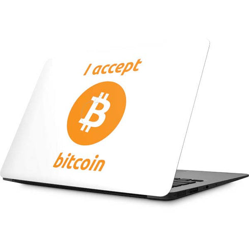 I Accept Bitcoin Apple MacBook Skin