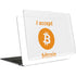 I Accept Bitcoin MacBook Air 13in M1 (2021) Case plus Skin
