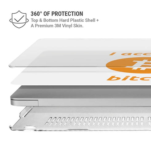 I Accept Bitcoin MacBook Air 13in M1 (2021) Case plus Skin