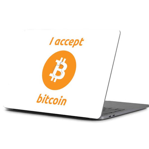 I Accept Bitcoin Apple MacBook Pro 13-inch Skin