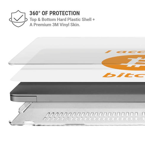 I Accept Bitcoin MacBook Pro 16in (2021-25) Case plus Skin