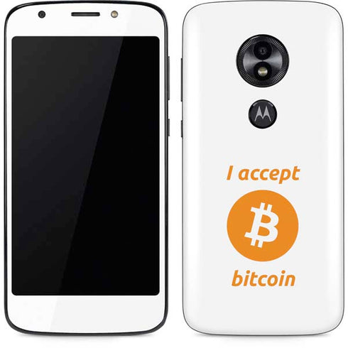 I Accept Bitcoin Moto E5 Play Skin