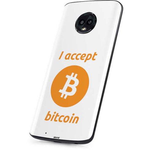 I Accept Bitcoin Moto G6 Skin