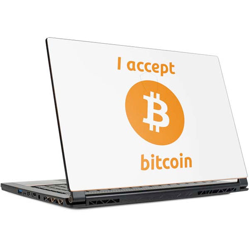 I Accept Bitcoin MSI GS65 Stealth Laptop Skin
