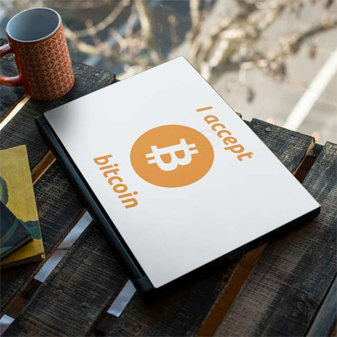 I Accept Bitcoin MSI GS65 Stealth Laptop Skin