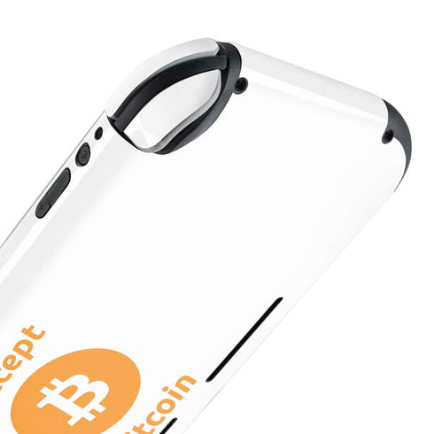 I Accept Bitcoin Nintendo Switch Lite Skin
