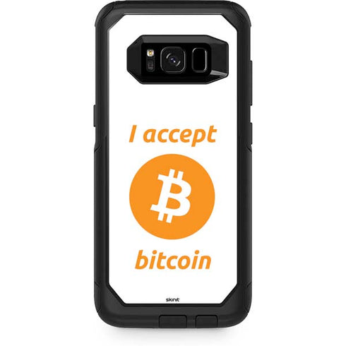 I Accept Bitcoin Otterbox Commuter Galaxy Skin