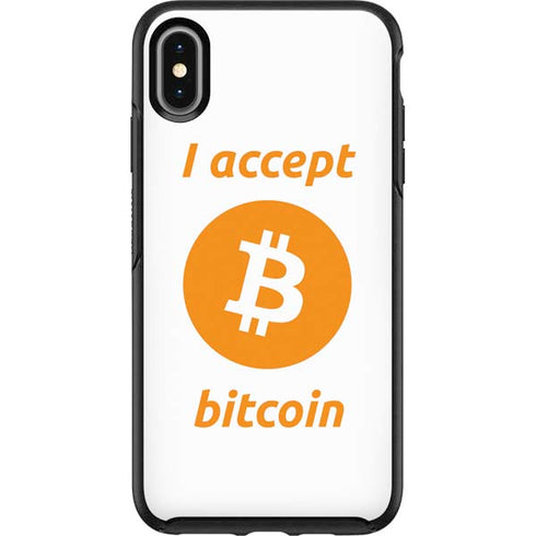 I Accept Bitcoin Otterbox Symmetry iPhone Skin