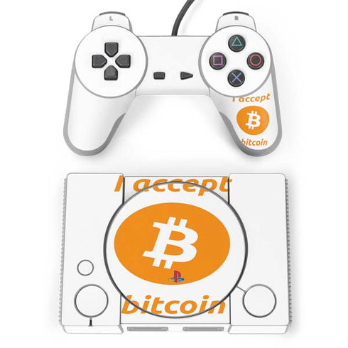 I Accept Bitcoin PlayStation Classic Bundle Skin