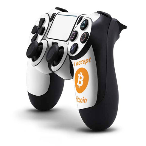 I Accept Bitcoin PS4 Pro/Slim Controller Skin