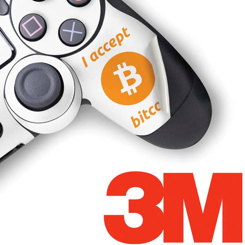 I Accept Bitcoin PS4 Pro/Slim Controller Skin