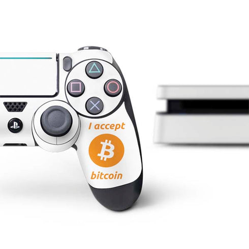 I Accept Bitcoin PS4 Slim Bundle Skin
