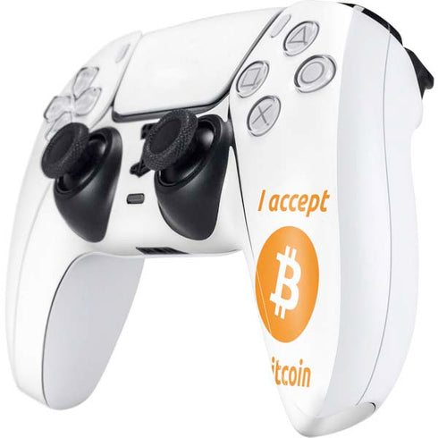 I Accept Bitcoin PS5 Controller Skin