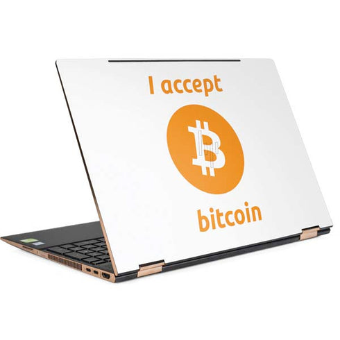 I Accept Bitcoin HP Spectre Skin