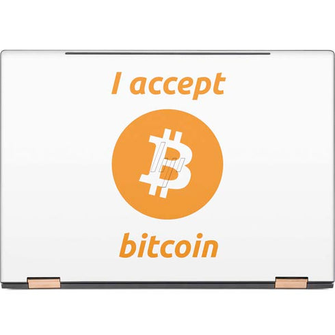 I Accept Bitcoin HP Spectre Skin