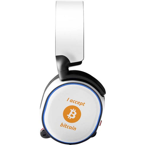 I Accept Bitcoin SteelSeries Arctis 5 Skin