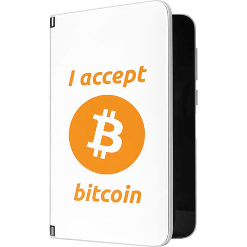 I Accept Bitcoin Surface Duo Skin