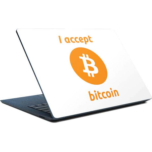 I Accept Bitcoin Surface Laptop Skin