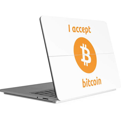 I Accept Bitcoin Surface Laptop Studio Skin