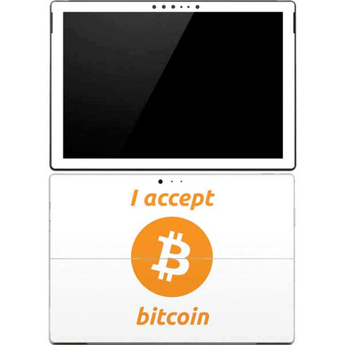 I Accept Bitcoin Surface Pro 4 Skin