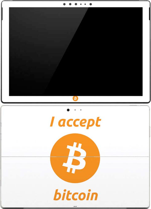 I Accept Bitcoin Surface Pro (2017) Skin