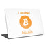 I Accept Bitcoin Universal Laptop 16in (13 x 9.4in) Skin
