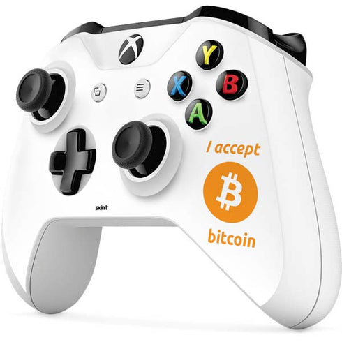 I Accept Bitcoin Xbox One S All-Digital Edition Bundle Skin