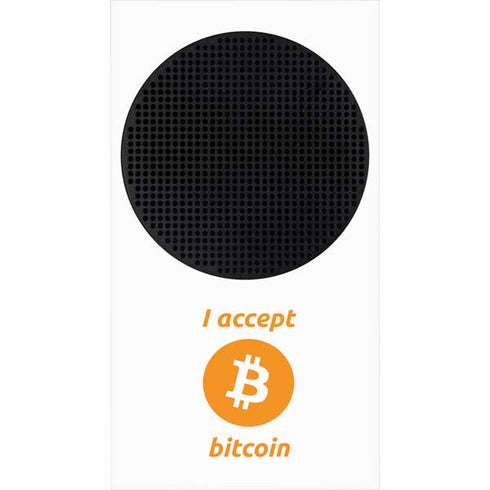 I Accept Bitcoin Xbox Series S Console Skin