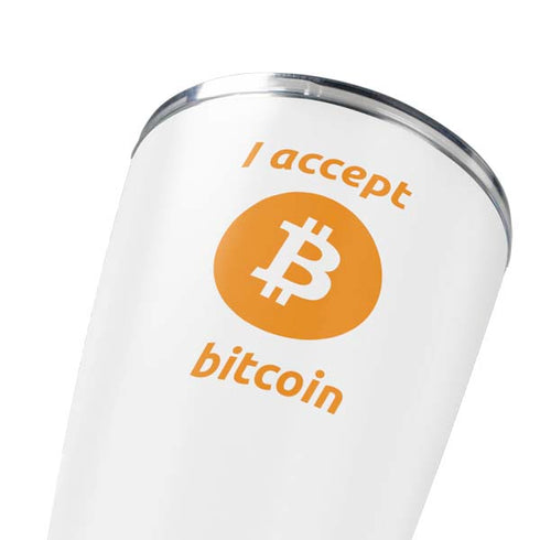 I Accept Bitcoin Yeti 20oz Tumbler Skin