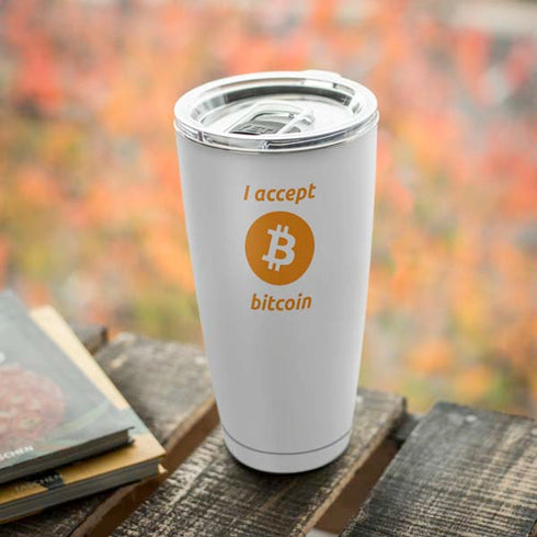I Accept Bitcoin Yeti 20oz Tumbler Skin