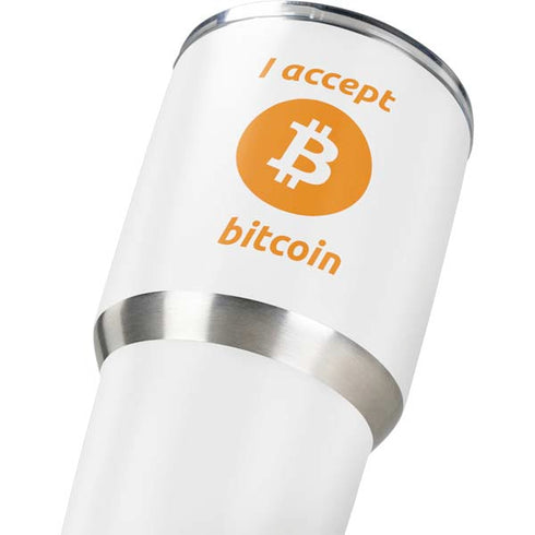 I Accept Bitcoin Yeti 30oz Rambler Tumbler Skin
