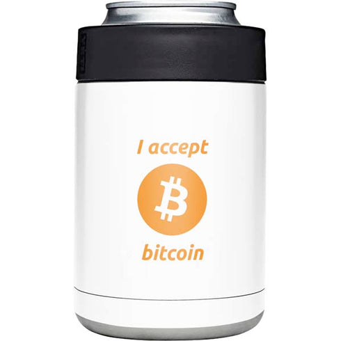 I Accept Bitcoin Yeti Colster Can Insulator Skin