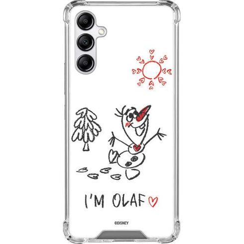 Disney Frozen I Am Olaf Art Galaxy A14 5G Clear Case