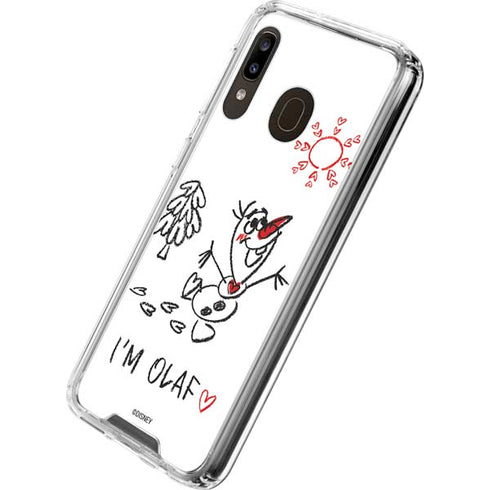 Disney Frozen I Am Olaf Art Galaxy A30 Clear Case