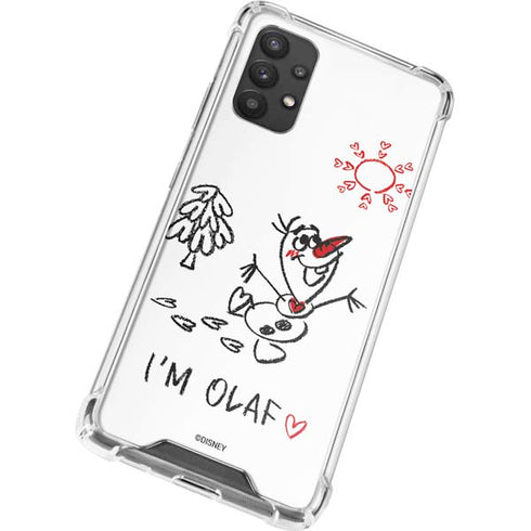 Disney Frozen I Am Olaf Art Galaxy A32 5G Clear Case