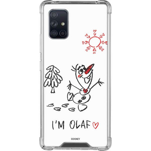 Disney Frozen I Am Olaf Art Galaxy A71 5G Clear Case