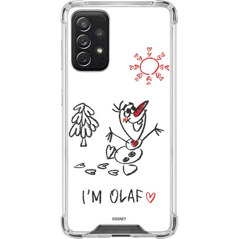 Disney Frozen I Am Olaf Art Galaxy A72 5G Clear Case