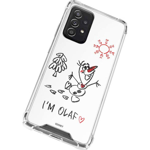 Disney Frozen I Am Olaf Art Galaxy A72 5G Clear Case