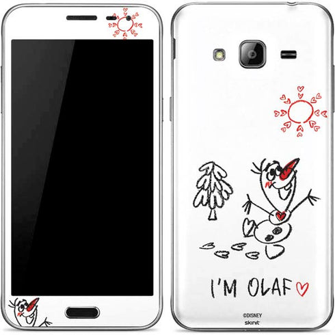 Disney Frozen I Am Olaf Art Galaxy J3 Skin