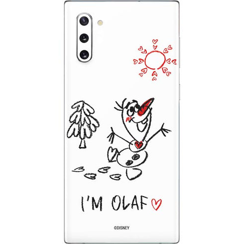 Disney Frozen I Am Olaf Art Galaxy Note 10 Skin